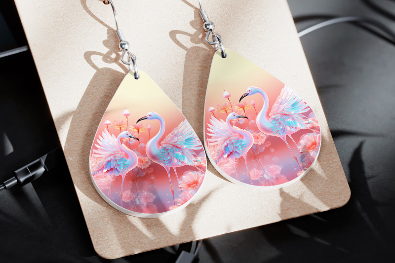 flamingo-earrings-sublimation-bird-earring-template