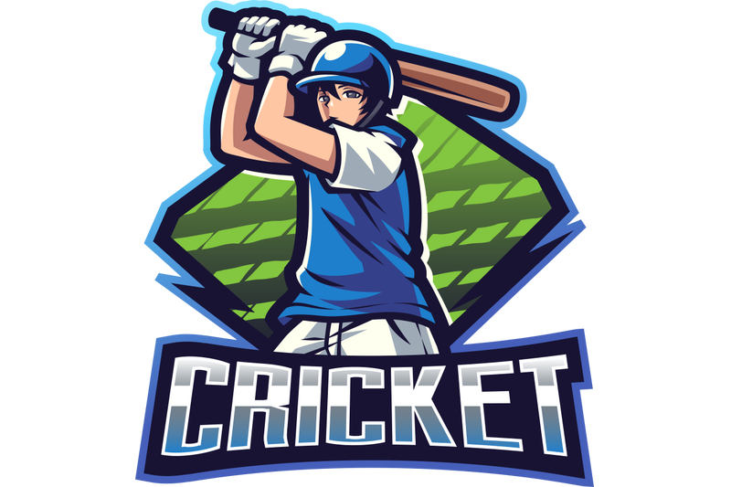 cricket-esport-mascot-logo-design