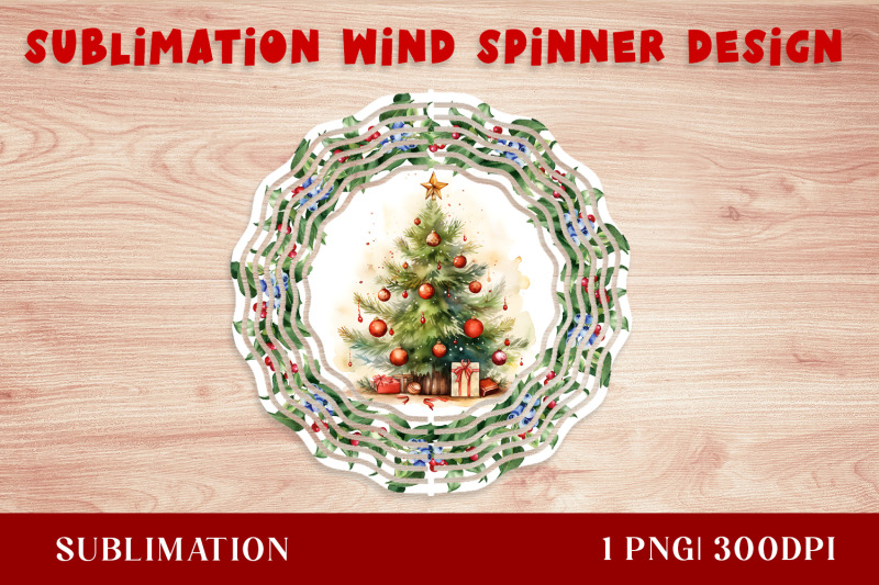 watercolor-christmas-tree-wind-spinner