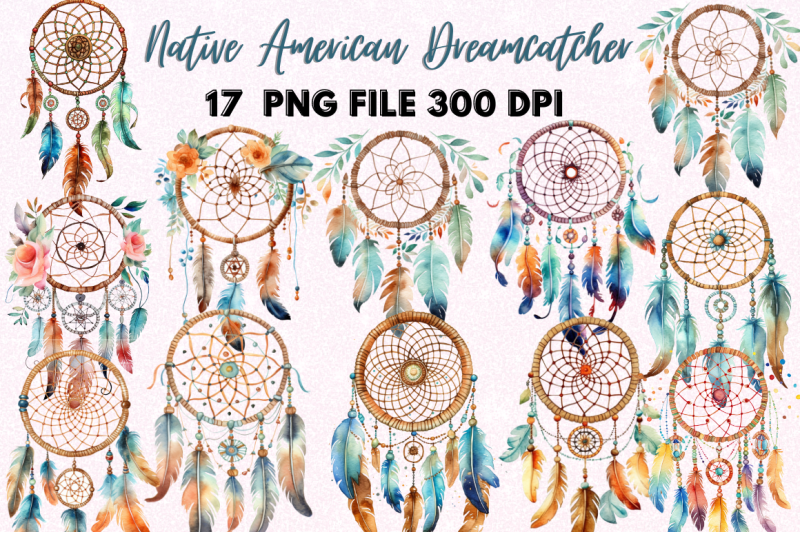 native-american-dreamcatcher-watercolor