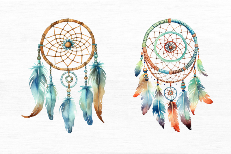 native-american-dreamcatcher-watercolor