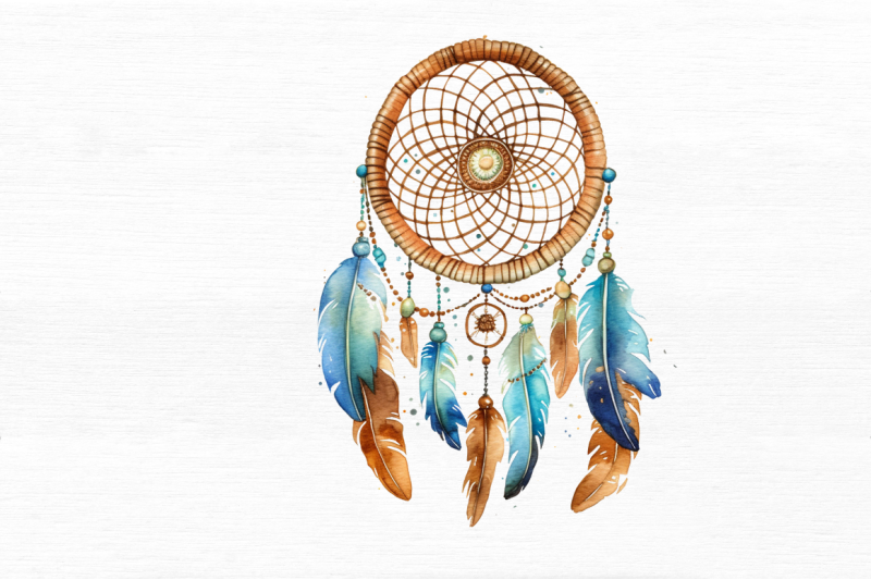 native-american-dreamcatcher-watercolor