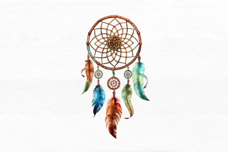 native-american-dreamcatcher-watercolor