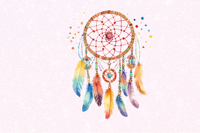 native-american-dreamcatcher-watercolor