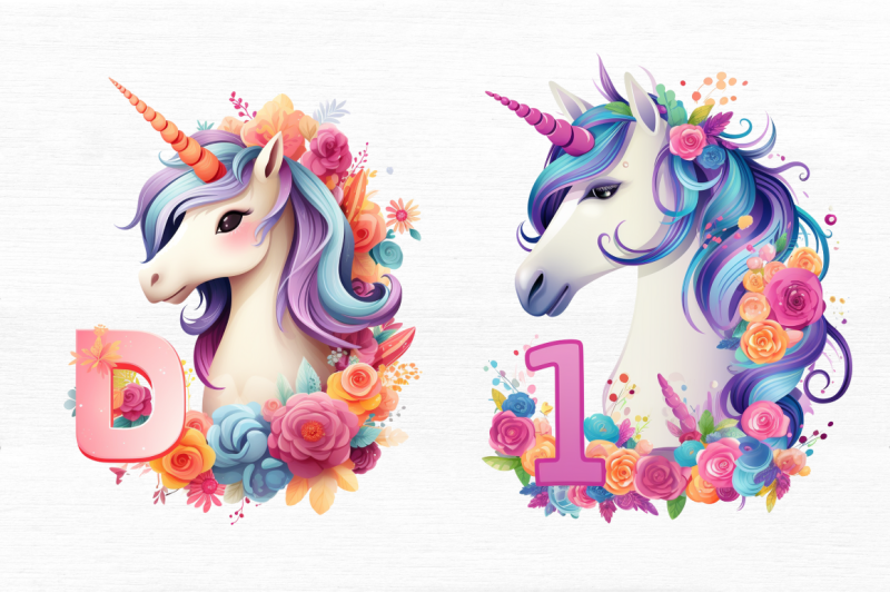 number-unicorn-birthday-clipart