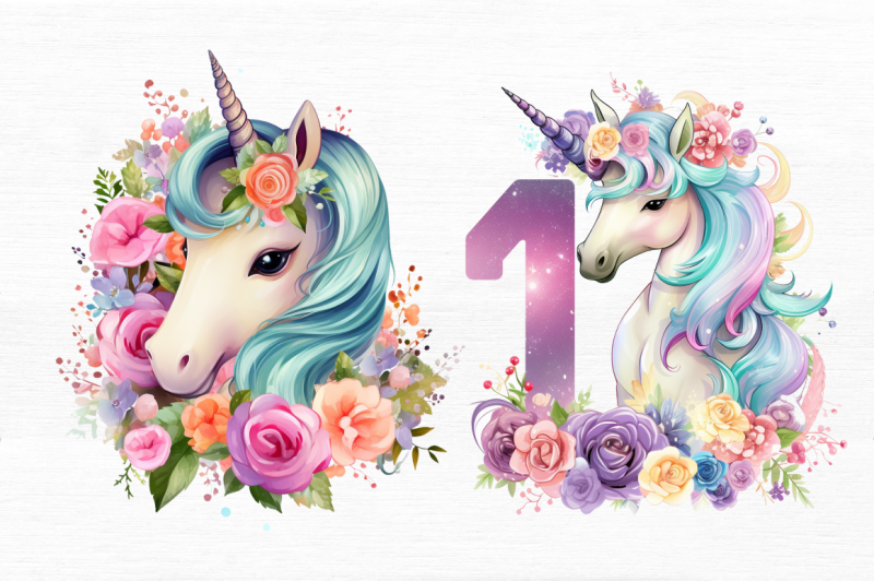 number-unicorn-birthday-clipart