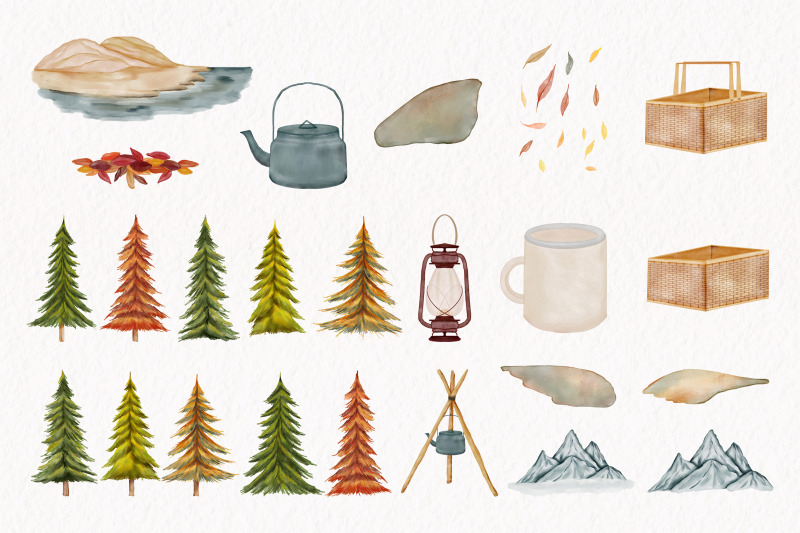 autumn-adventure-watercolor-collection