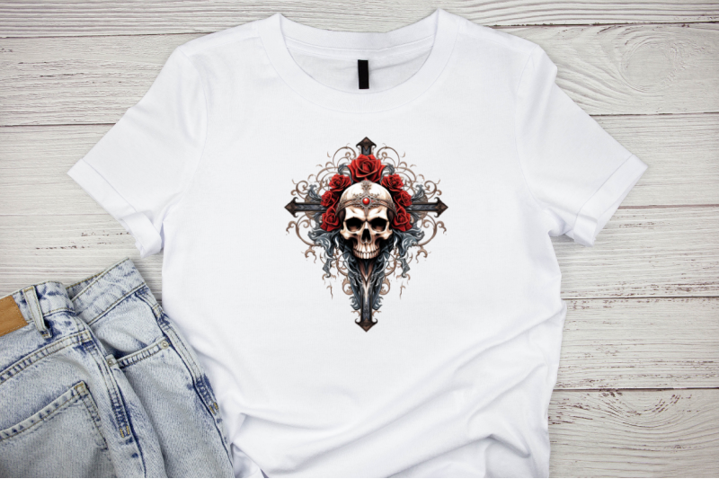 gothic-skull-cross-sublimation-bundle