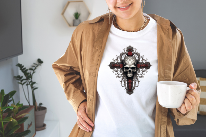 gothic-skull-cross-sublimation-bundle