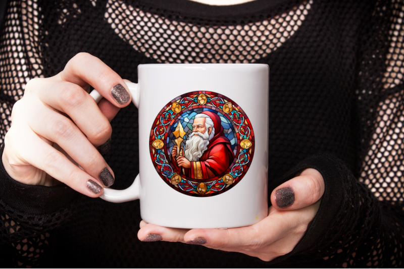 stained-glass-painting-of-santa-claus