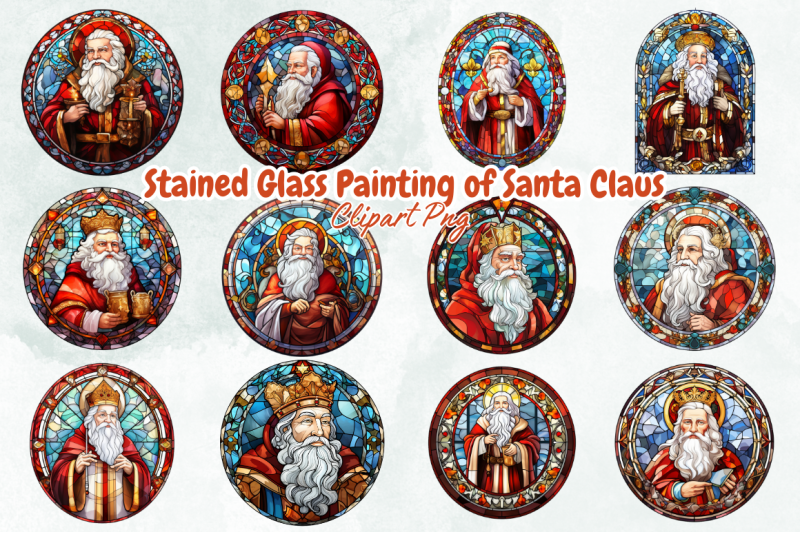 stained-glass-painting-of-santa-claus