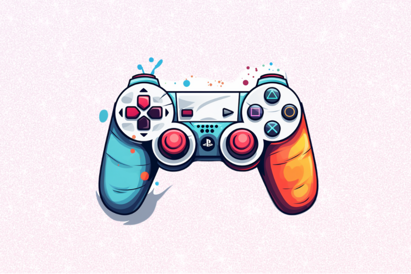 playing-games-controller-clipart-bundle