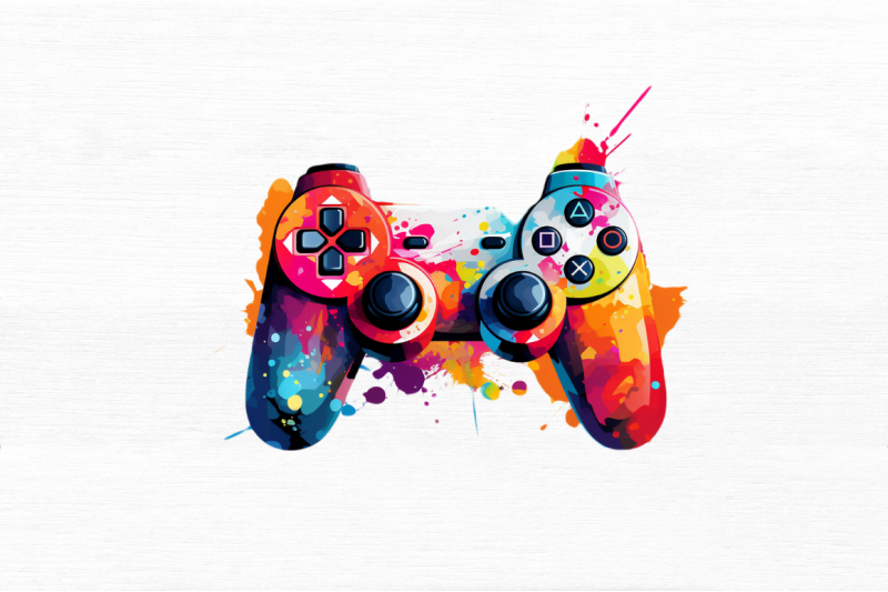 playing-games-controller-clipart-bundle