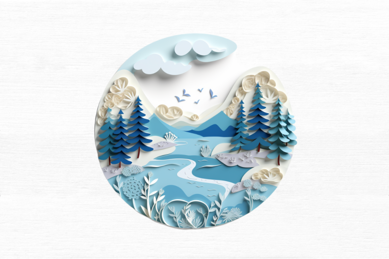 paper-art-landscape-clipart-bundle