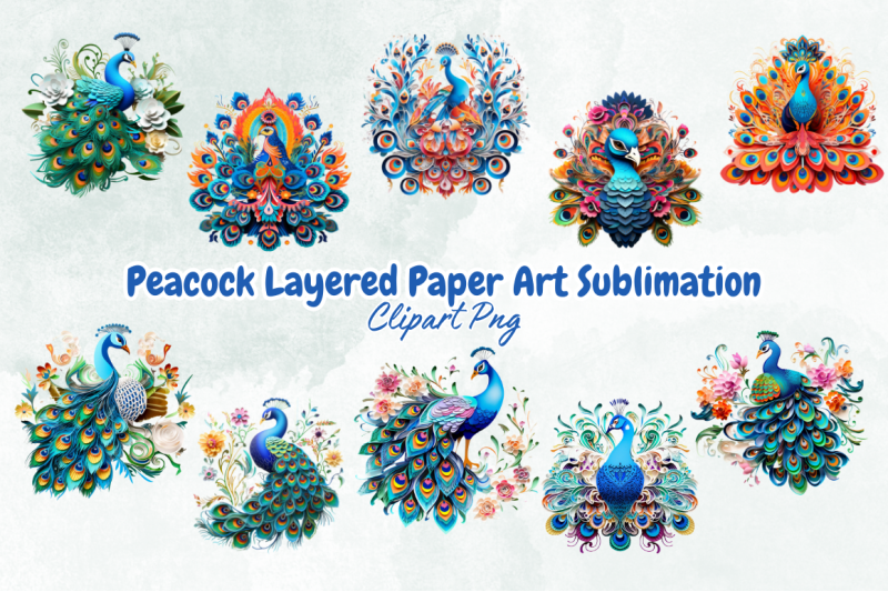 peacock-layered-paper-art-sublimation