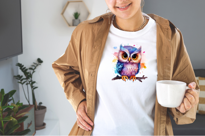 cute-watercolor-owl-sublimation-clipart