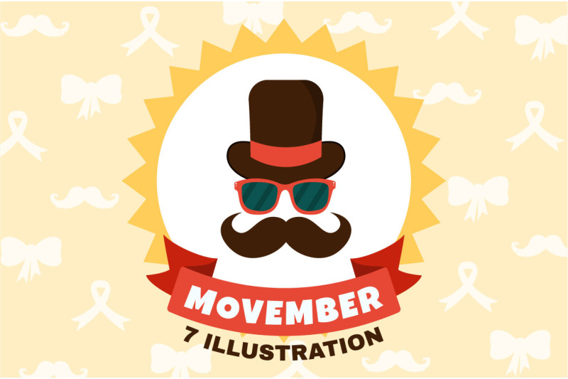 7-movember-time-vector-illustration