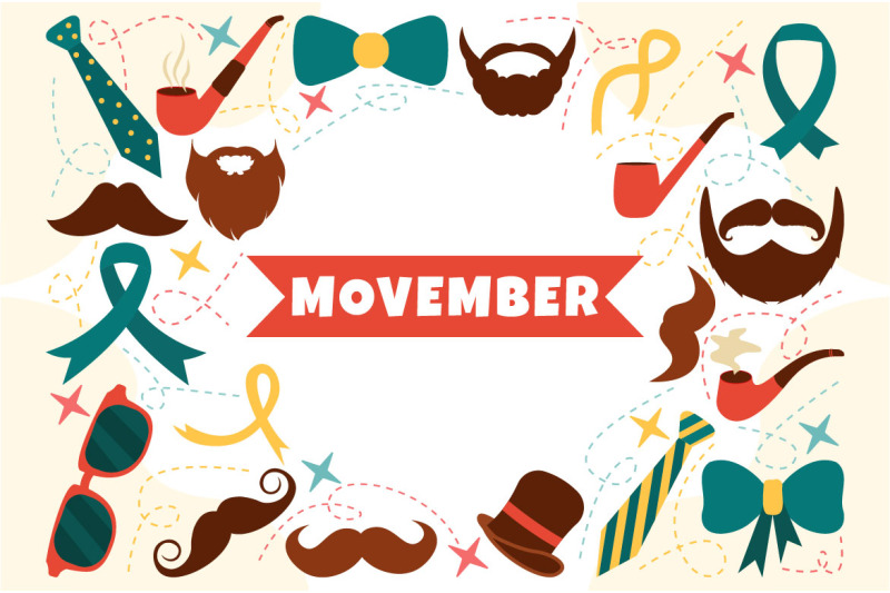 7-movember-time-vector-illustration