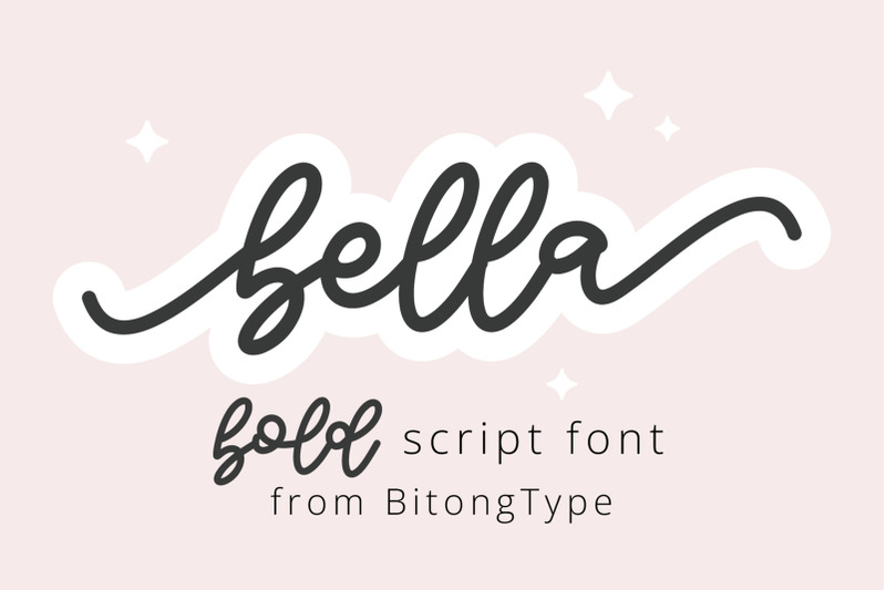 bella-a-bold-bouncy-script-font