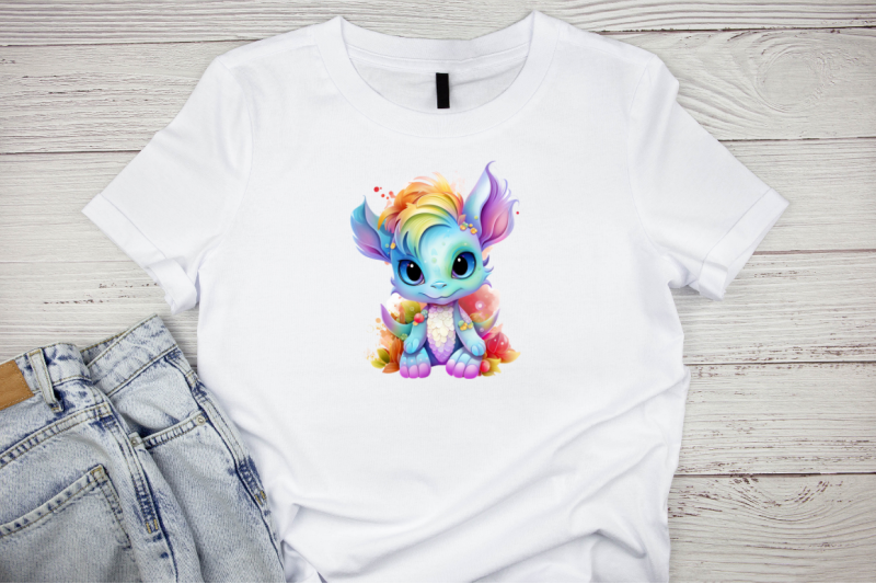 rainbow-baby-dragon-sublimation-clipart