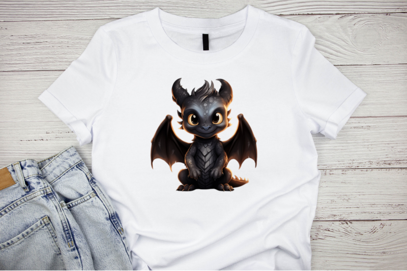 black-angry-dragon-sublimation-clipart