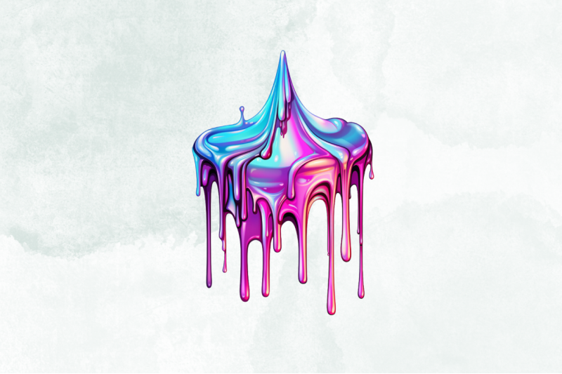 colorful-holographic-drip-clipart