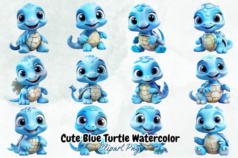 cute-blue-turtle-watercolor-clipart