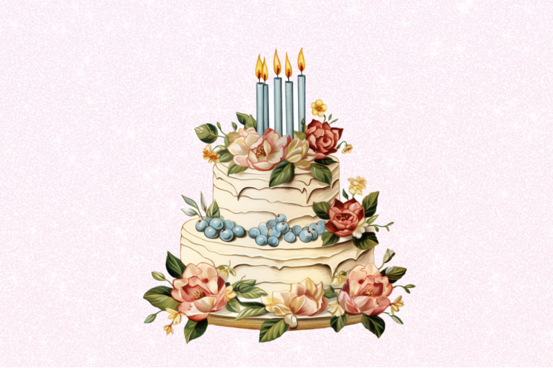 vintage-birthday-cake-clipart