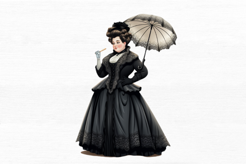 victorian-chubby-lady-clipart