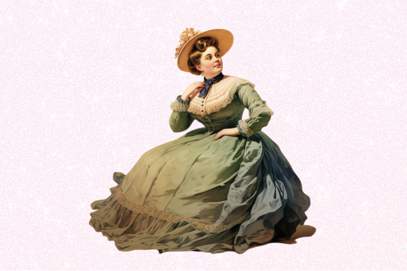 victorian-chubby-lady-clipart