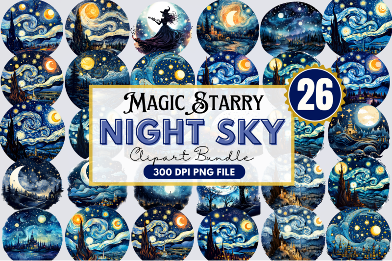 magic-starry-night-clipart