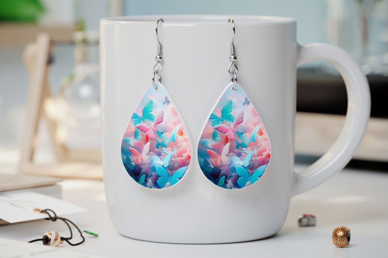 butterfly-earrings-sublimation-animal-earring-template