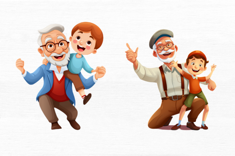 happy-grandpa-and-grandson-clipart