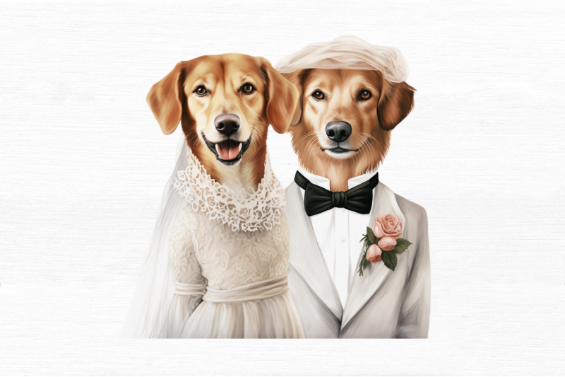 dog-bride-and-dog-groom-clipart