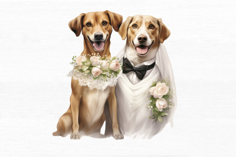 dog-bride-and-dog-groom-clipart