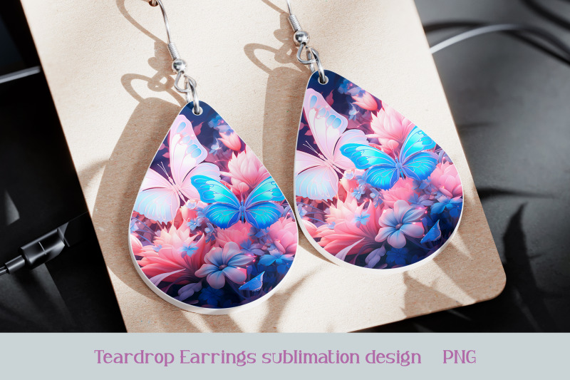 butterfly-earrings-sublimation-animal-earring-template