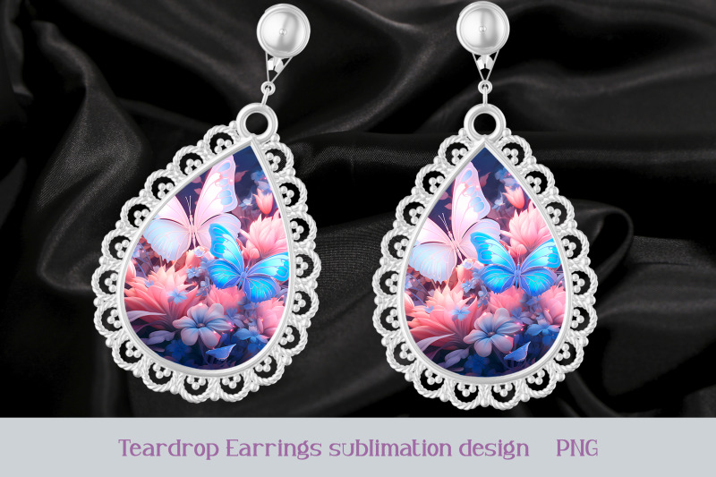 butterfly-earrings-sublimation-animal-earring-template