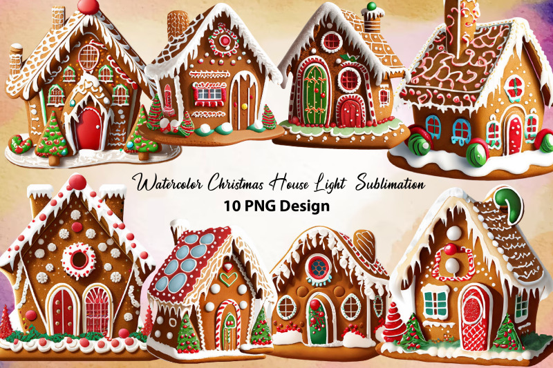 watercolor-christmas-house-light-sublimation-clipart-bundle