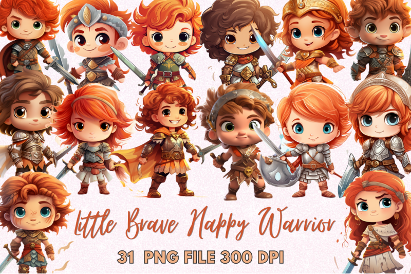 cute-little-brave-happy-warrior