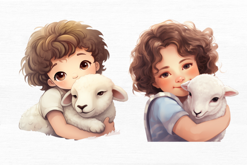 cute-child-hugging-sheep-clipart