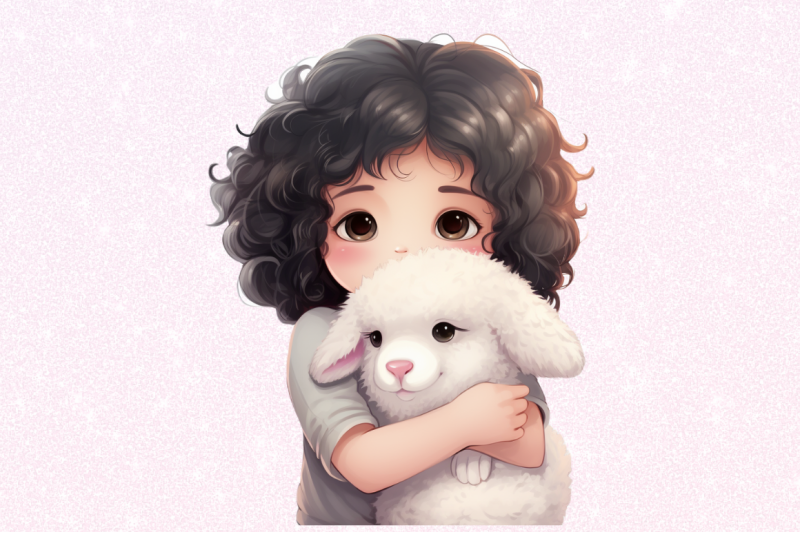 cute-child-hugging-sheep-clipart