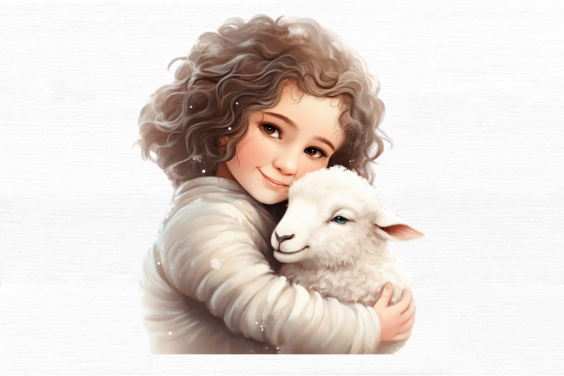 cute-child-hugging-sheep-clipart