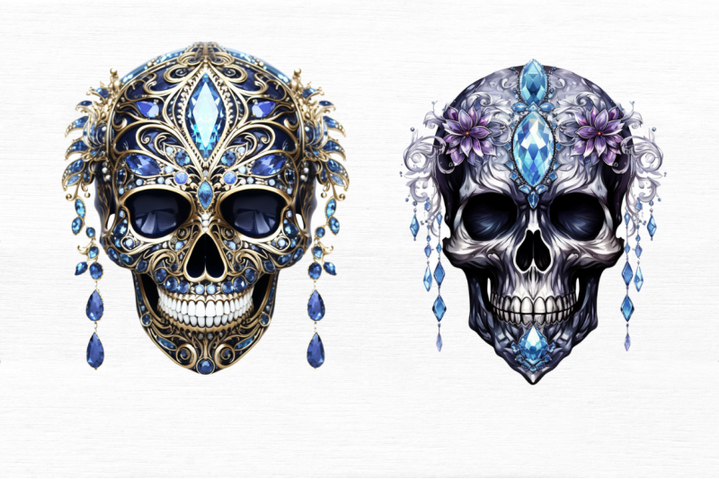 bejeweled-face-skeleton-clipart