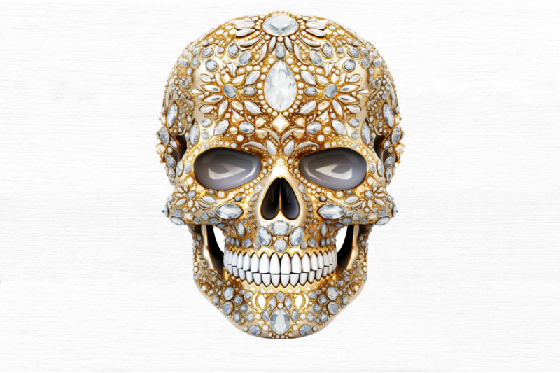 bejeweled-face-skeleton-clipart