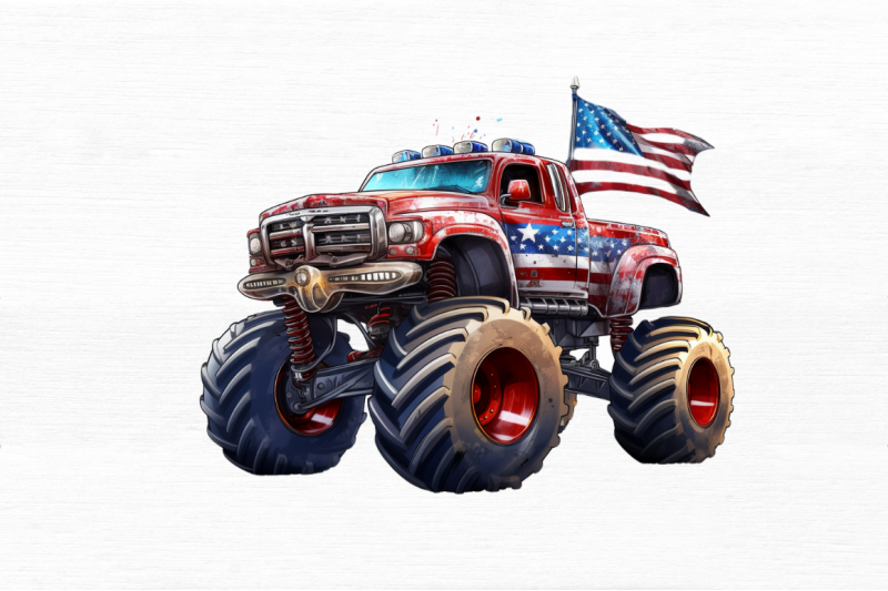 4th-of-july-monster-truck-clipart