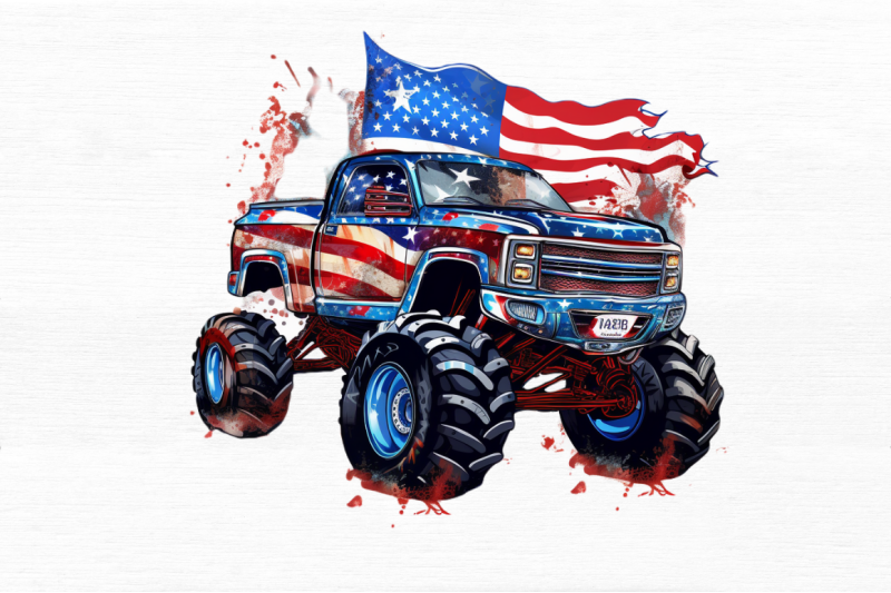 4th-of-july-monster-truck-clipart