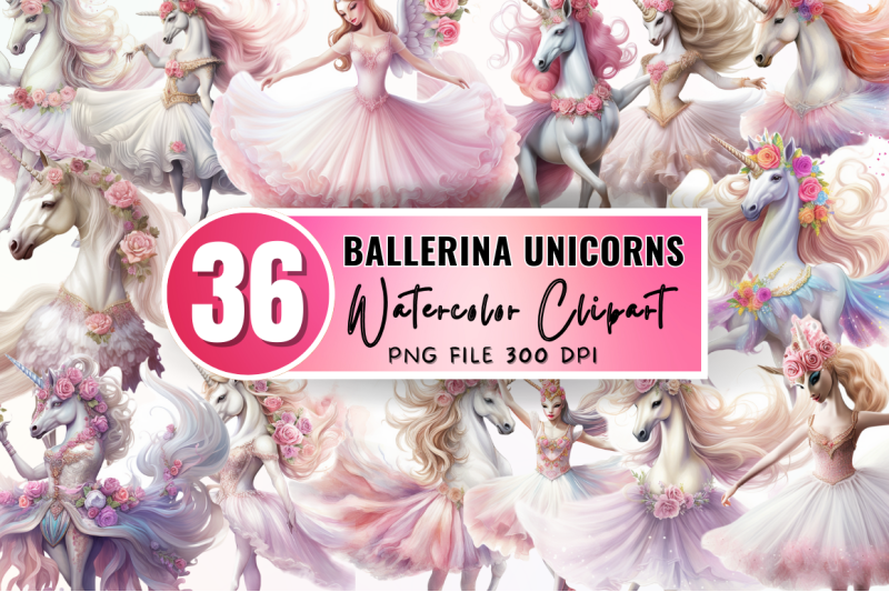 ballerina-unicorns-clipart