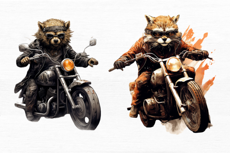 animal-biker-clipart