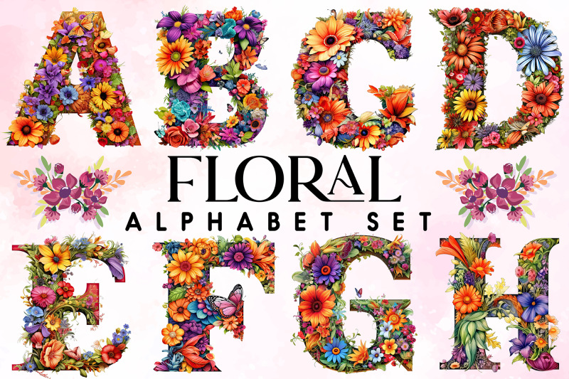 floral-alphabet-set-26-letters