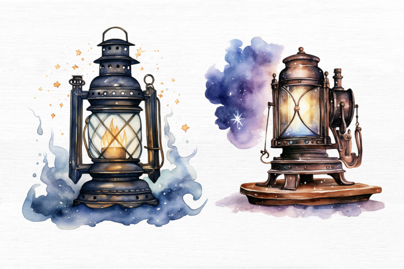 magic-lantern-watercolor-clipart